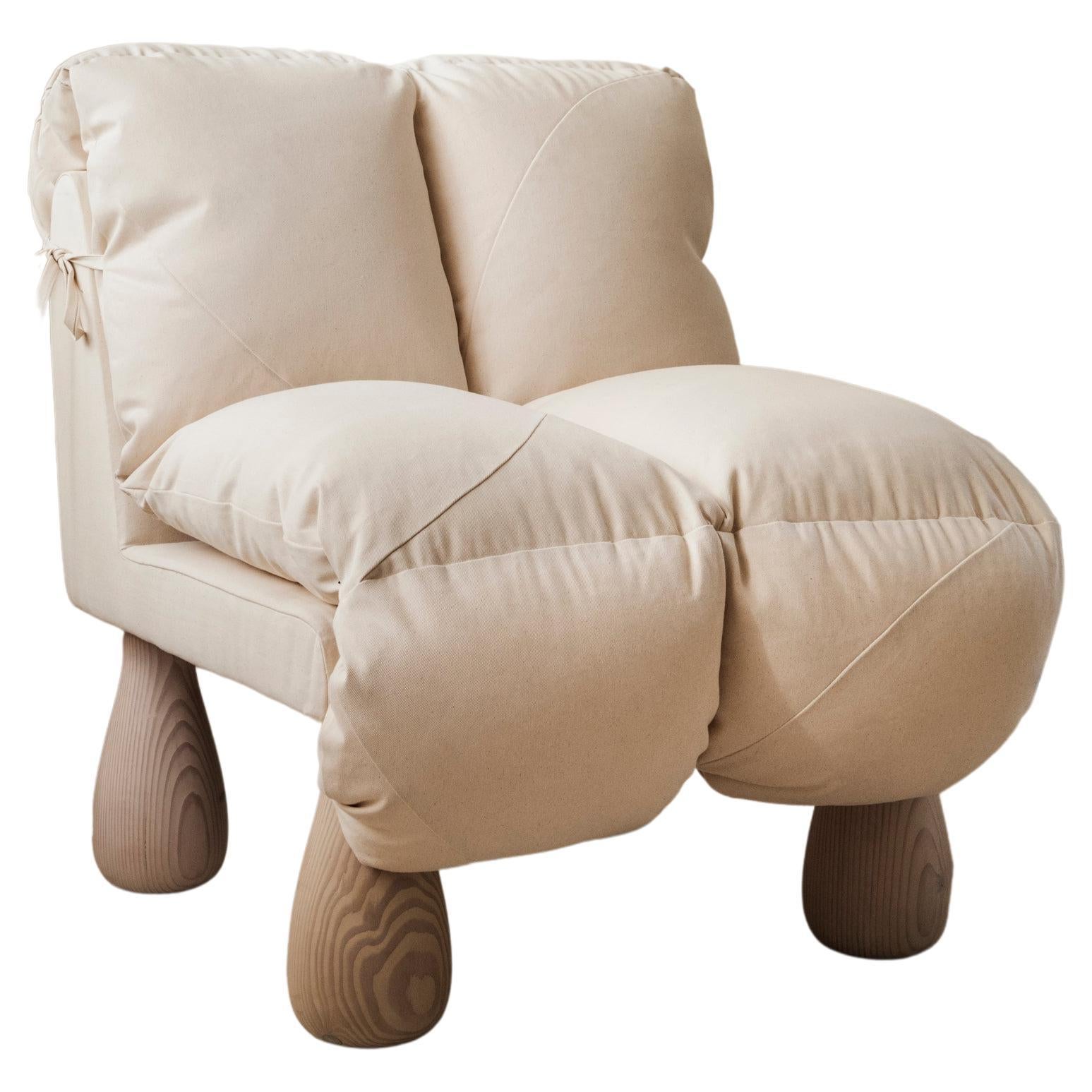 Contemporary Upholstered Nap Chair For Sale