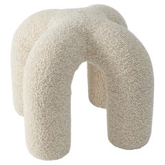 Contemporary Upholstered Stitch Stool