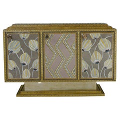 Contemporary Valentina Giovando Cabinet Buffet Wood Brass Zinc Lilac Gold
