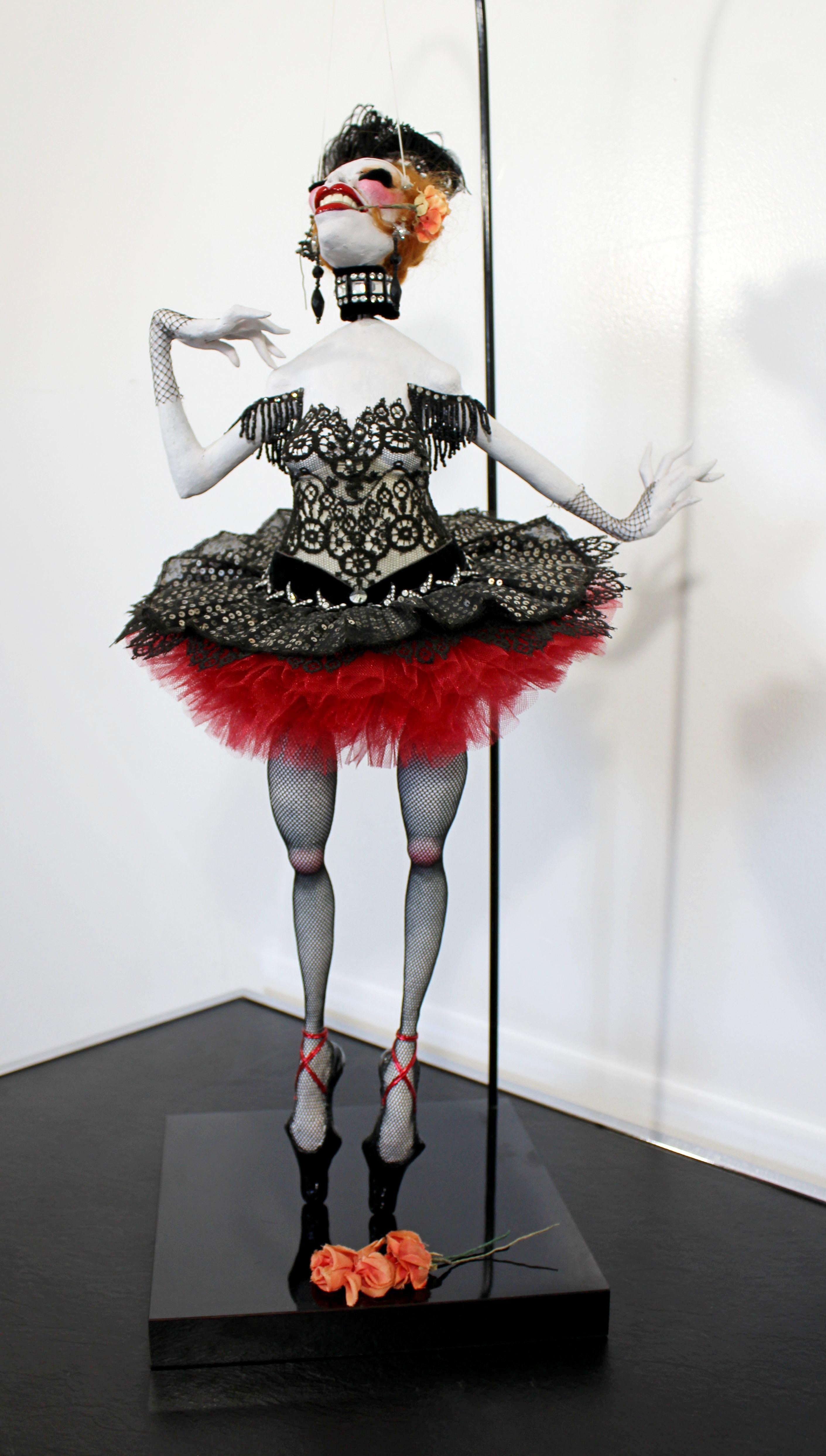 Contemporary Van Craig Ceramic Dancer Marionette Doll Table Sculpture 4