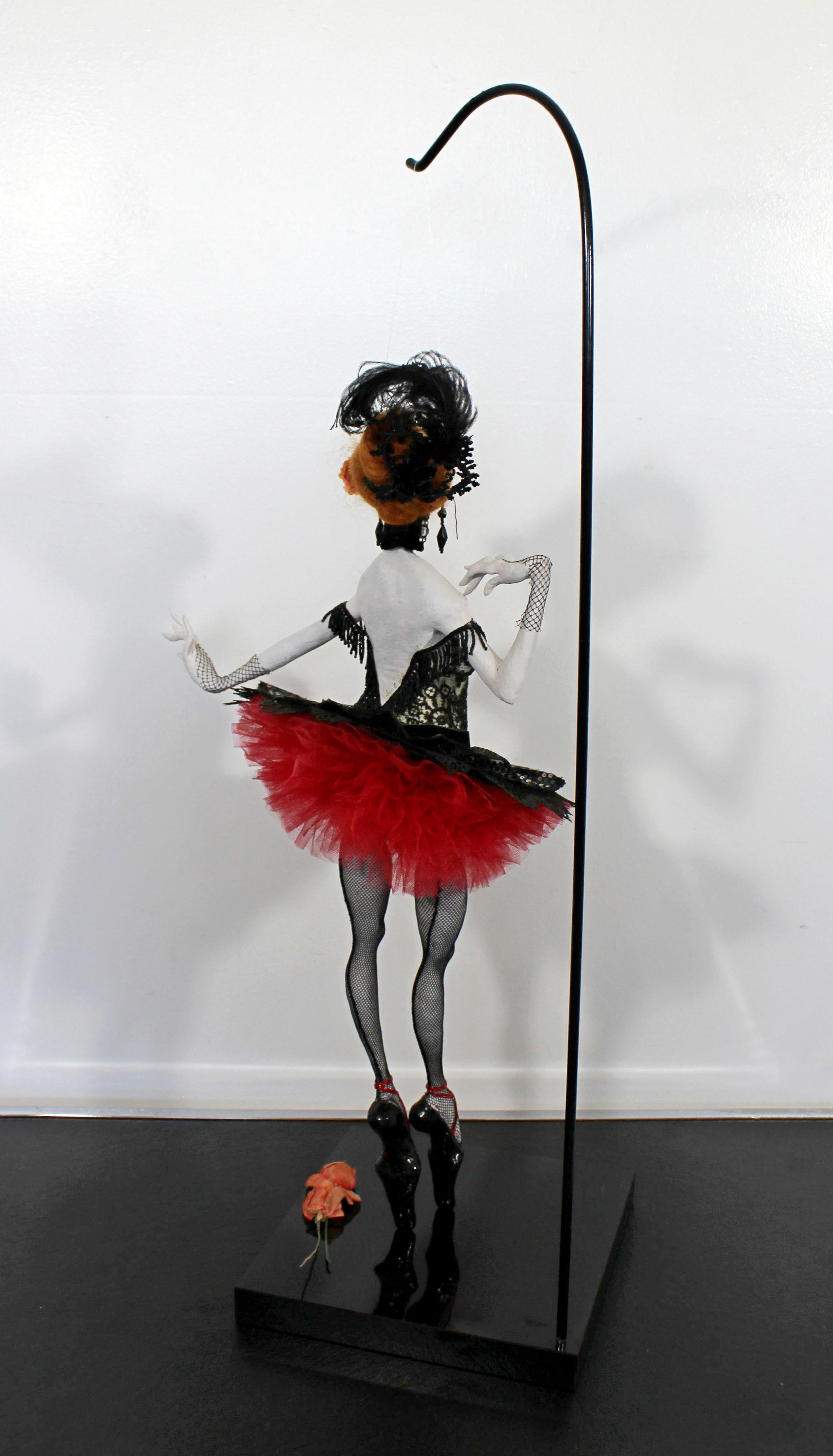 Contemporary Van Craig Ceramic Dancer Marionette Doll Table Sculpture 5
