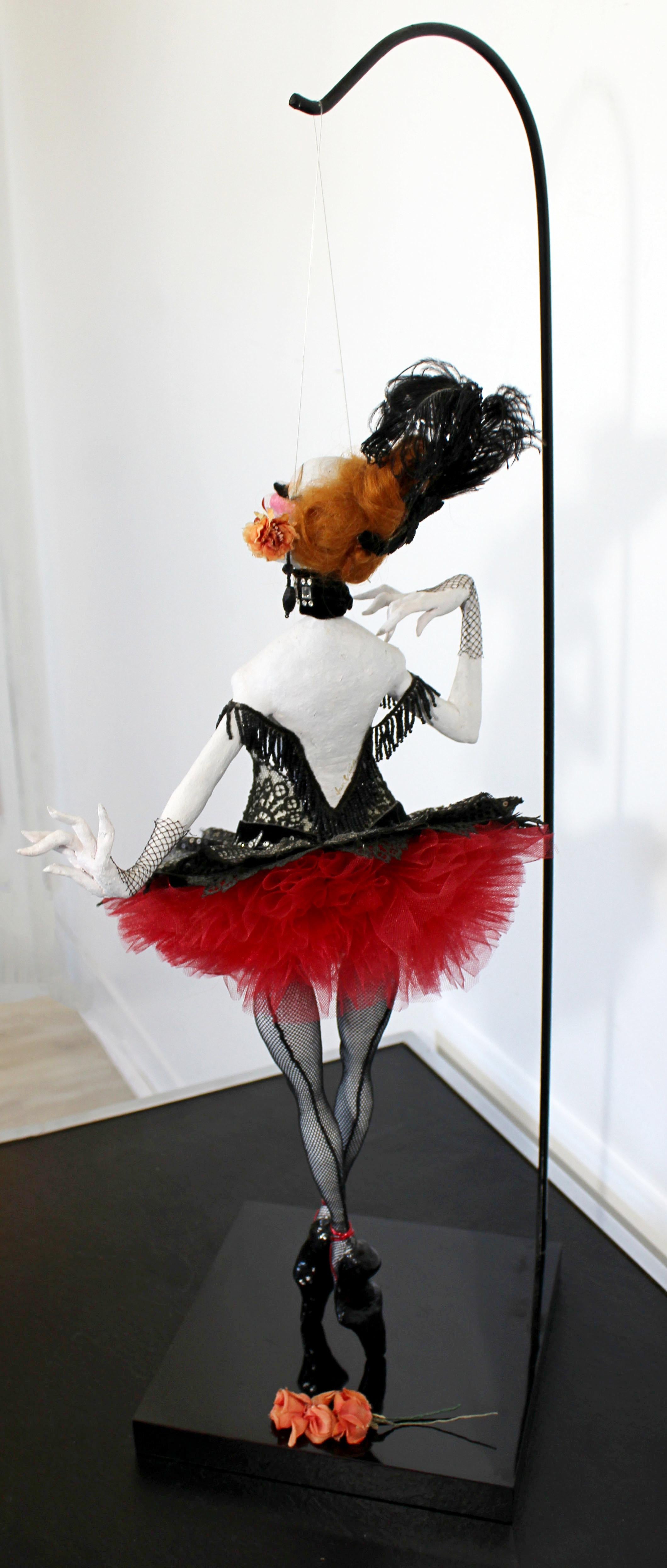 Contemporary Van Craig Ceramic Dancer Marionette Doll Table Sculpture 1