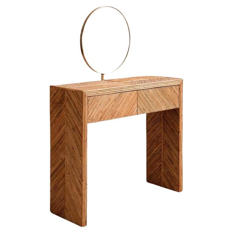 Contemporary Vanity, Bamboo and Glass, Italy