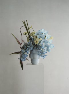 Contemporary Vase 'Balloon 04' by Louise Roe, Sky Blue