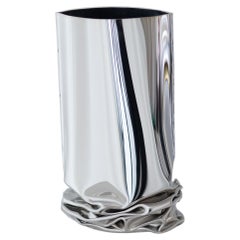 Contemporary Vase, ''Crash Vase'' by Zieta, Small, Stainless Steel