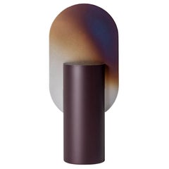 Vaso contemporaneo 'Genke CSL5' di NOOM, Acciaio bruciato