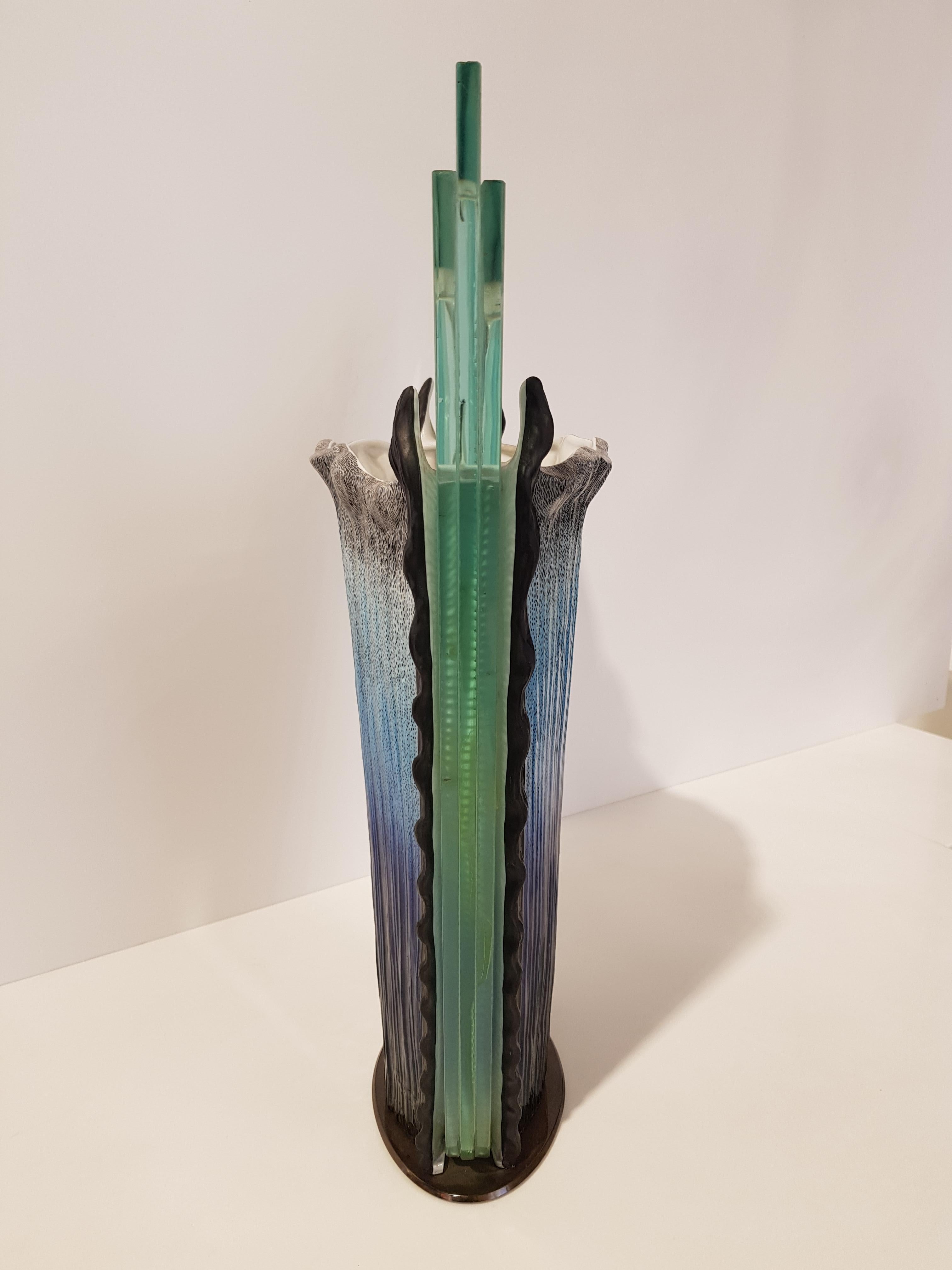 Italian Contemporary Vase Mangani Designed by Annibale Oste
