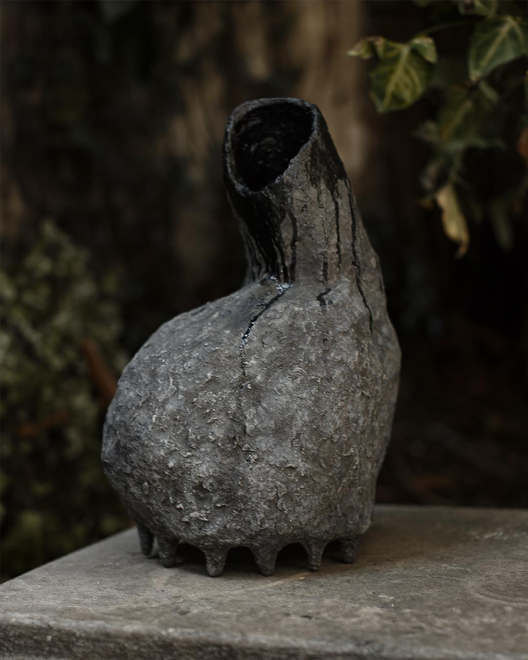 Vaso contemporaneo ZHIVINKA di Pavel Vishnevsky, design organico bionico, carta riciclata

Il vaso ZHIVINKA è un recipiente scultoreo che incarna la fluidità della crescita organica e l'estetica grezza dell'imperfezione. Con la sua silhouette