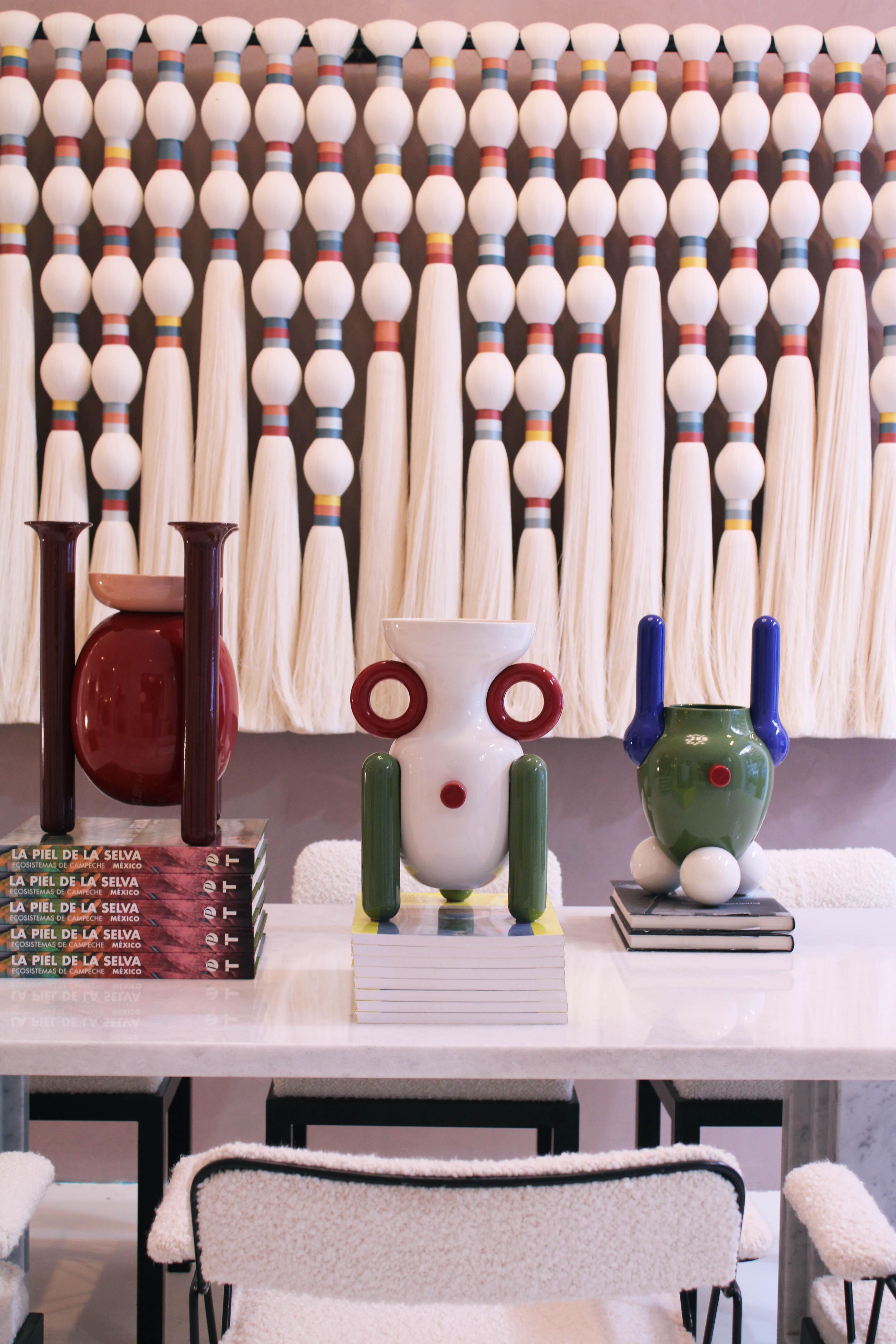 Spanish Contemporary Red Vases Made of Ceramic Designed By Jaime Hayón For Sale