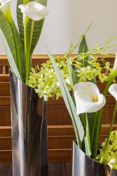 Zeitgenössische Vasen, „Parova Vases“ von Zieta, 3er-Set, Edelstahl