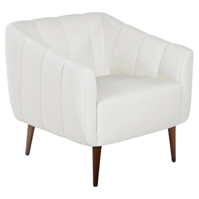 Portuguese Contemporary Velvet Armchair with Quilted Upholstery Back For Sale
