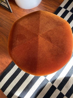 Contemporary Velvet Brick Ottoman