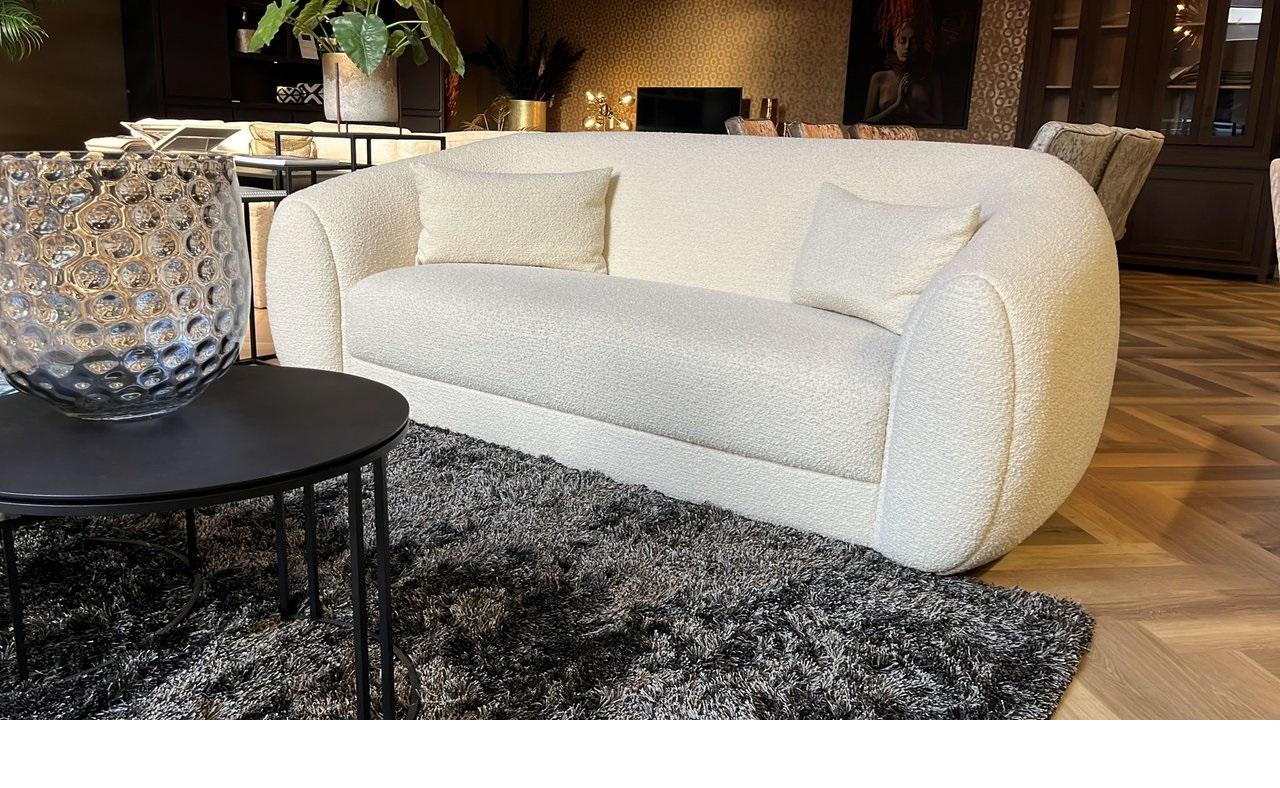 Contemporary Velvet Sofa with Subtle Curves For Sale 6