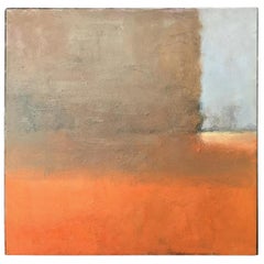 Óleo sobre lienzo abstracto contemporáneo firmado en verso