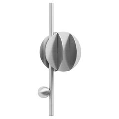 Contemporary Vertical Pendant 'EL Lamp CS3' by Noom, Stainless Steel