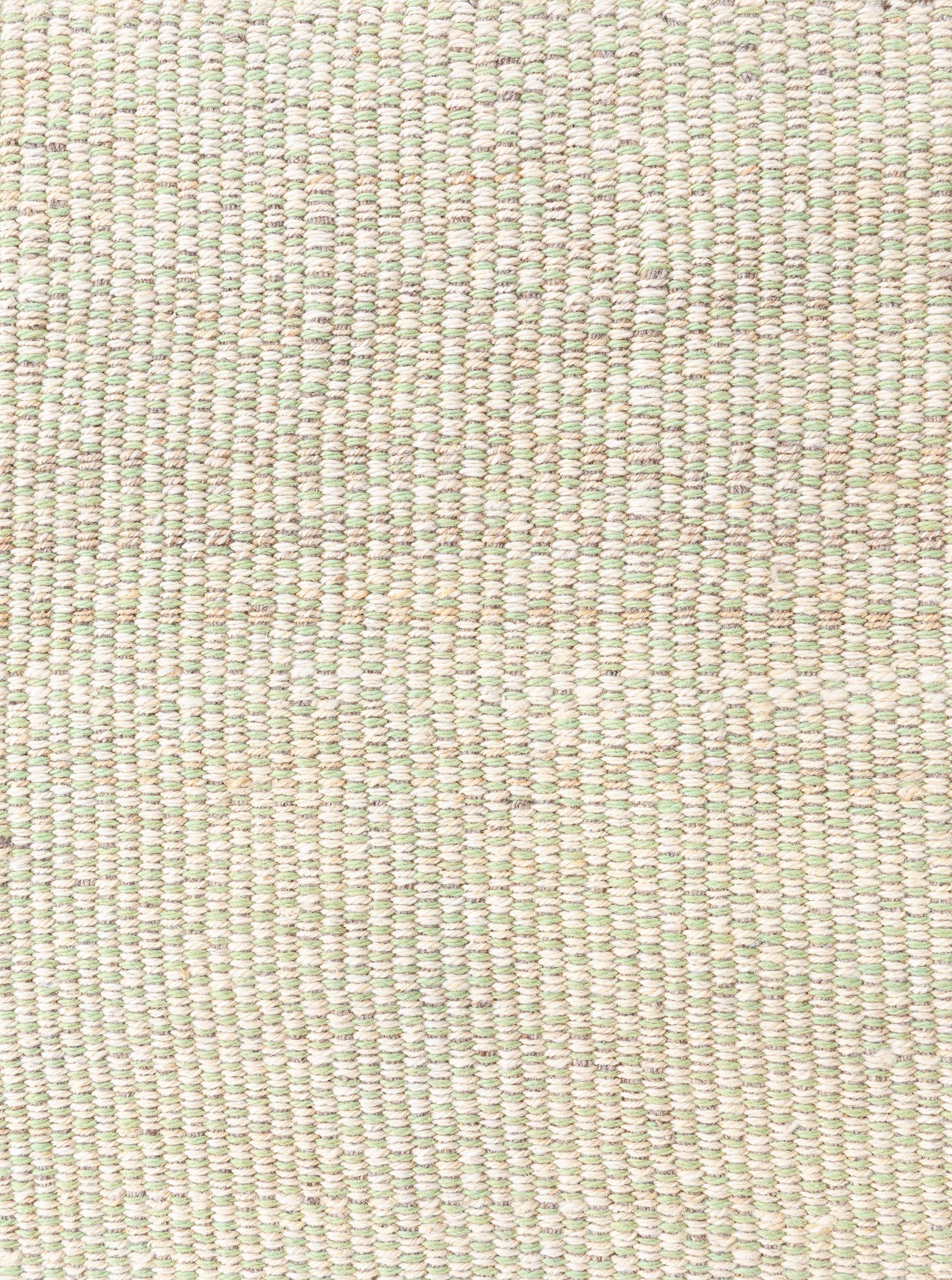Contemporary Very Light Green Flat Weave Rug von Doris Leslie Blau im Zustand „Neu“ im Angebot in New York, NY