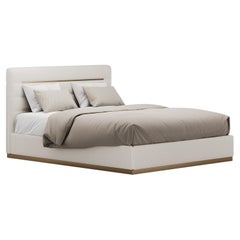 Lit Vesper contemporain avec sommier métallique