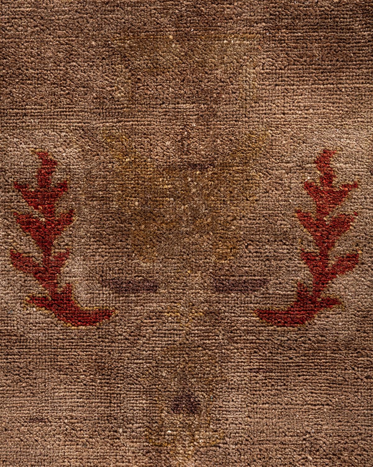 Alfombra de lana anudada a mano contemporánea Vibrance Beige Pakistaní en venta