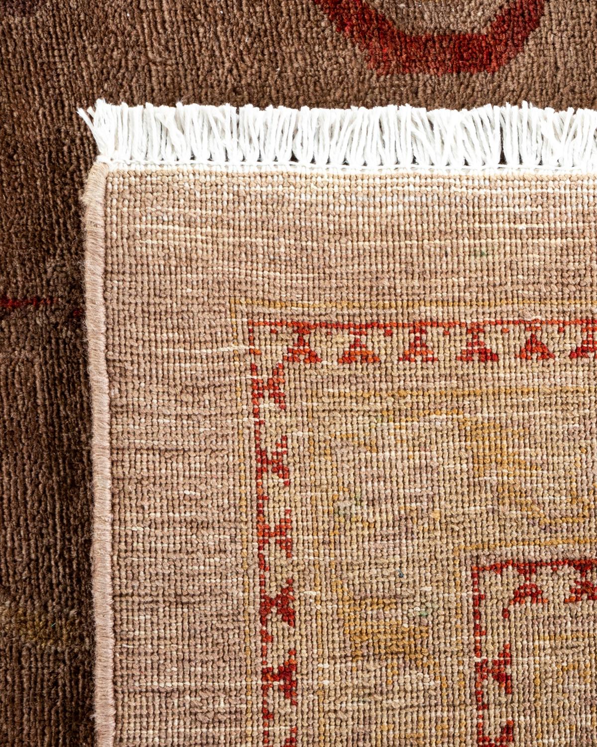 Alfombra de lana anudada a mano contemporánea Vibrance Beige Siglo XXI y contemporáneo en venta