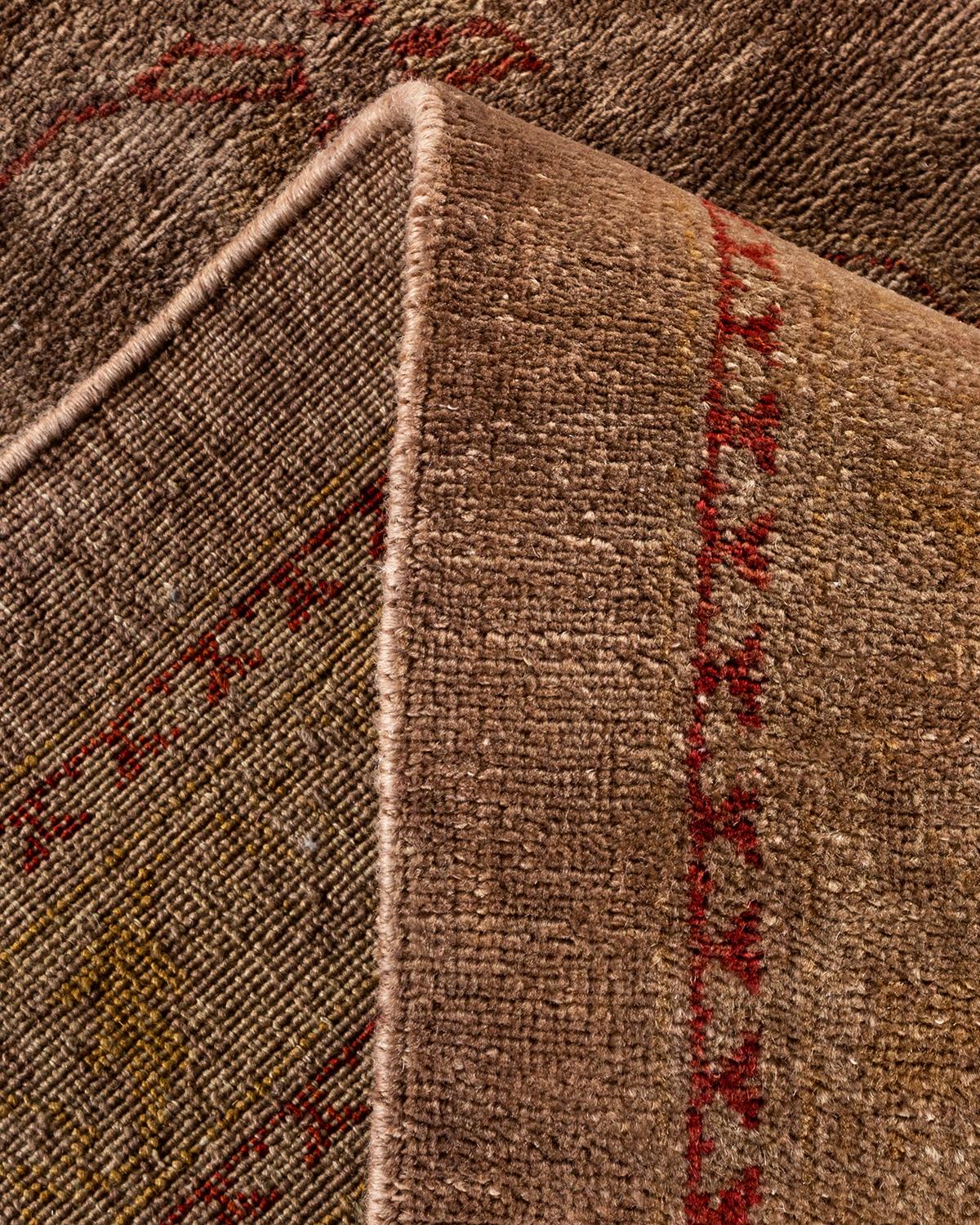 Alfombra de lana anudada a mano contemporánea Vibrance Beige Lana en venta