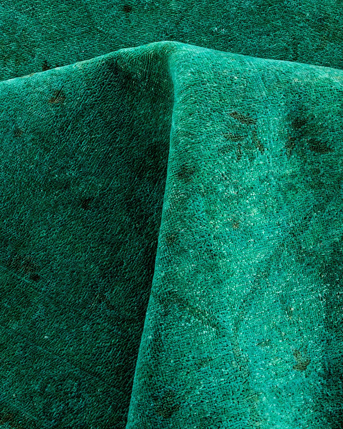 Tappeto Vibrance Contemporaneo in lana annodata a mano di colore blu in vendita 1