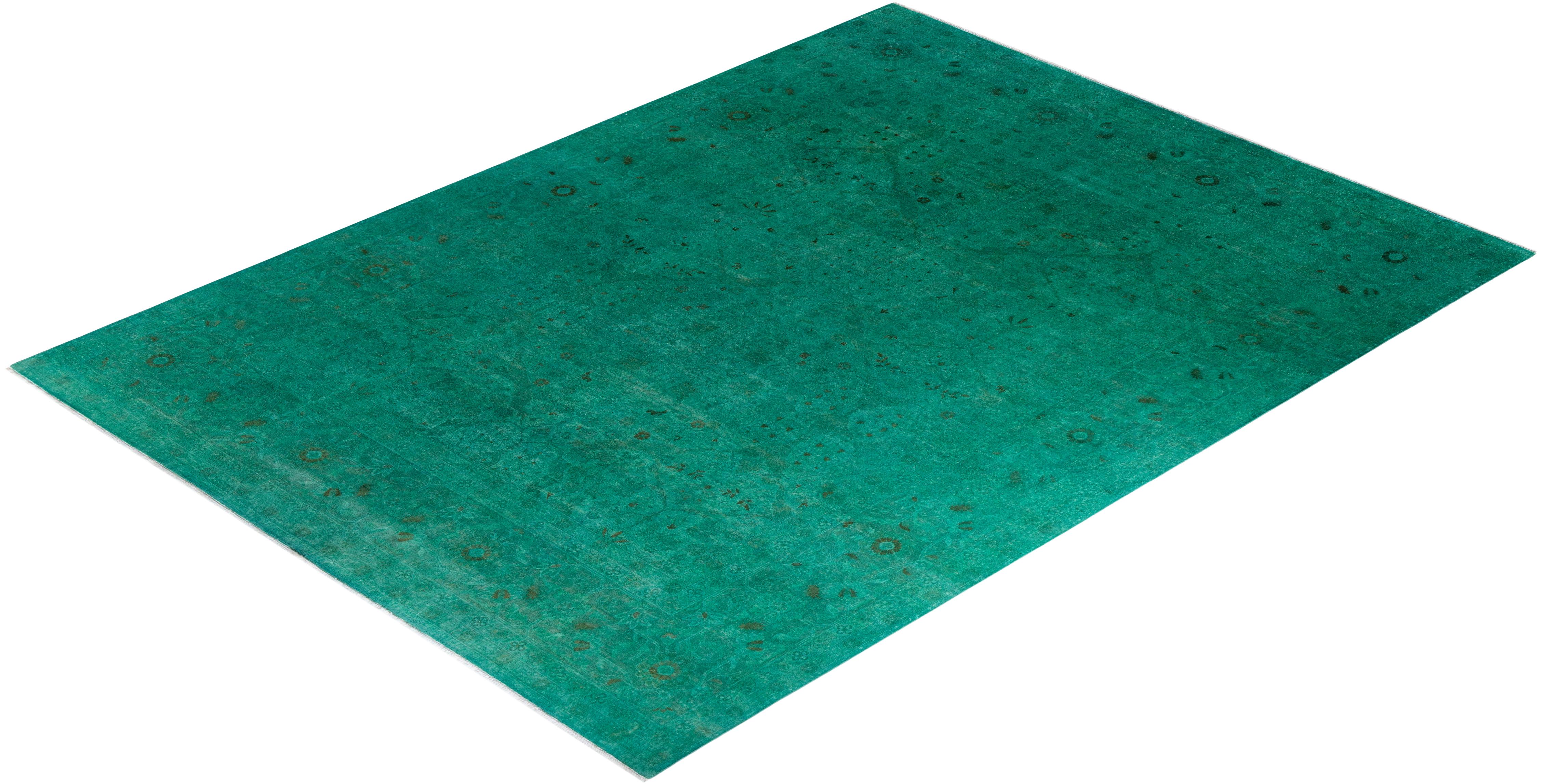 Tappeto Vibrance Contemporaneo in lana annodata a mano di colore blu in vendita 2