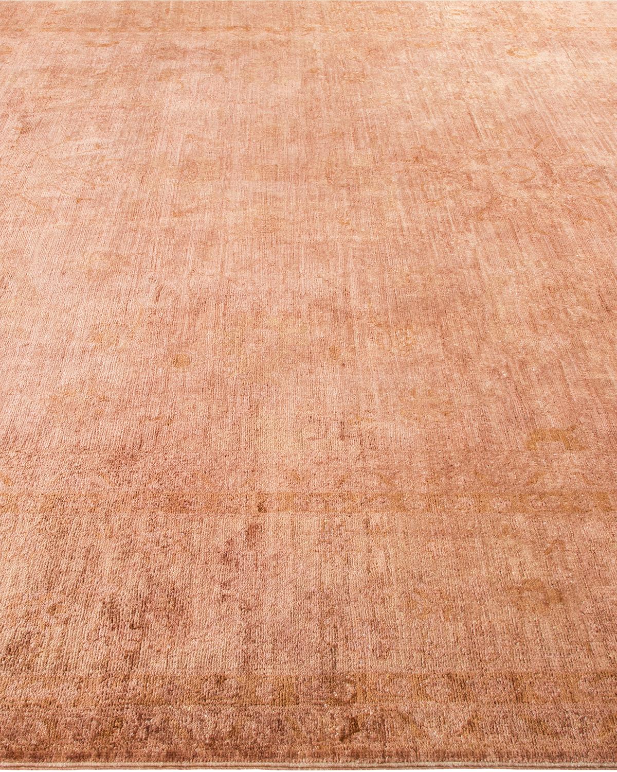Alfombra de lana marrón anudada a mano Vibrance Contemporánea en Nuevo estado para la venta en Norwalk, CT