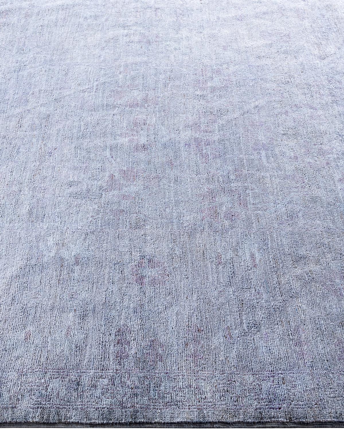 Contemporary Vibrance Hand Knotted Wool Gray Area Rug im Zustand „Neu“ im Angebot in Norwalk, CT