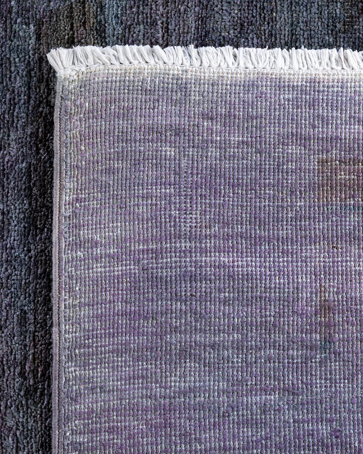 Contemporary Vibrance Hand Knotted Wool Gray Area Rug  (21. Jahrhundert und zeitgenössisch) im Angebot