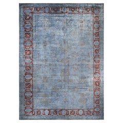 Contemporary Vibrance Hand Knotted Wool Gray Area Rug