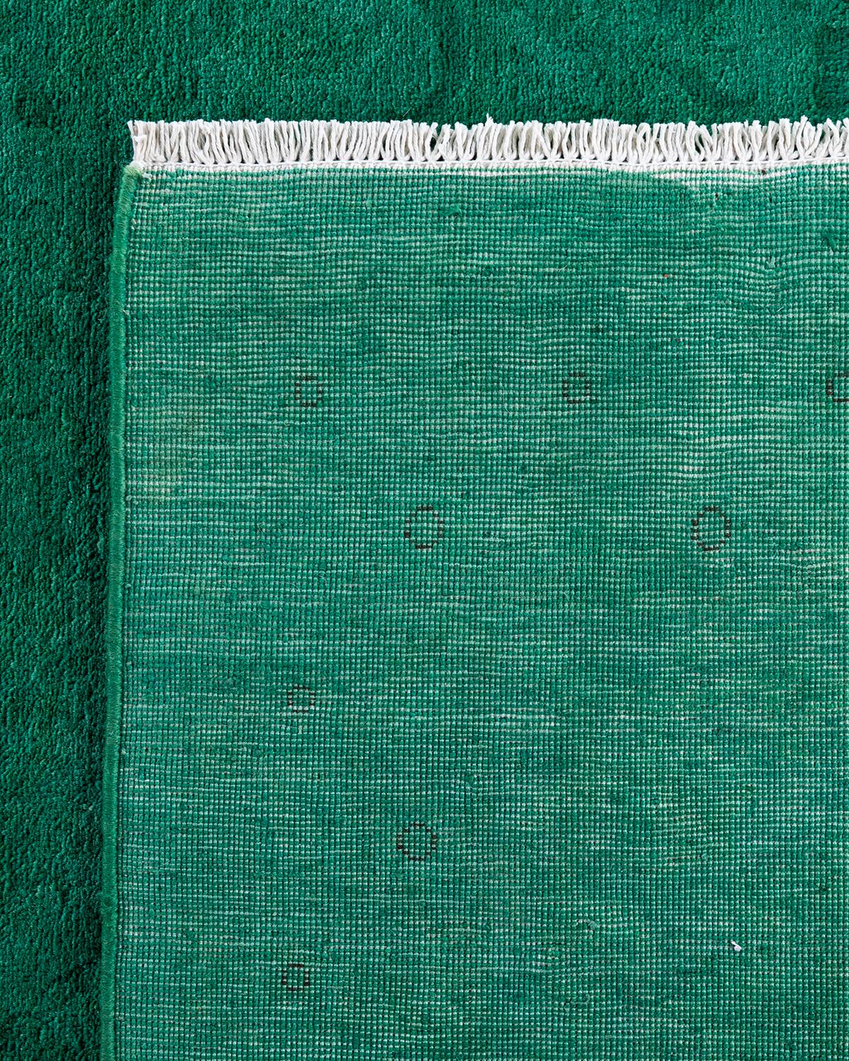 Alfombra verde de lana anudada a mano Contemporary Vibrance Siglo XXI y contemporáneo en venta