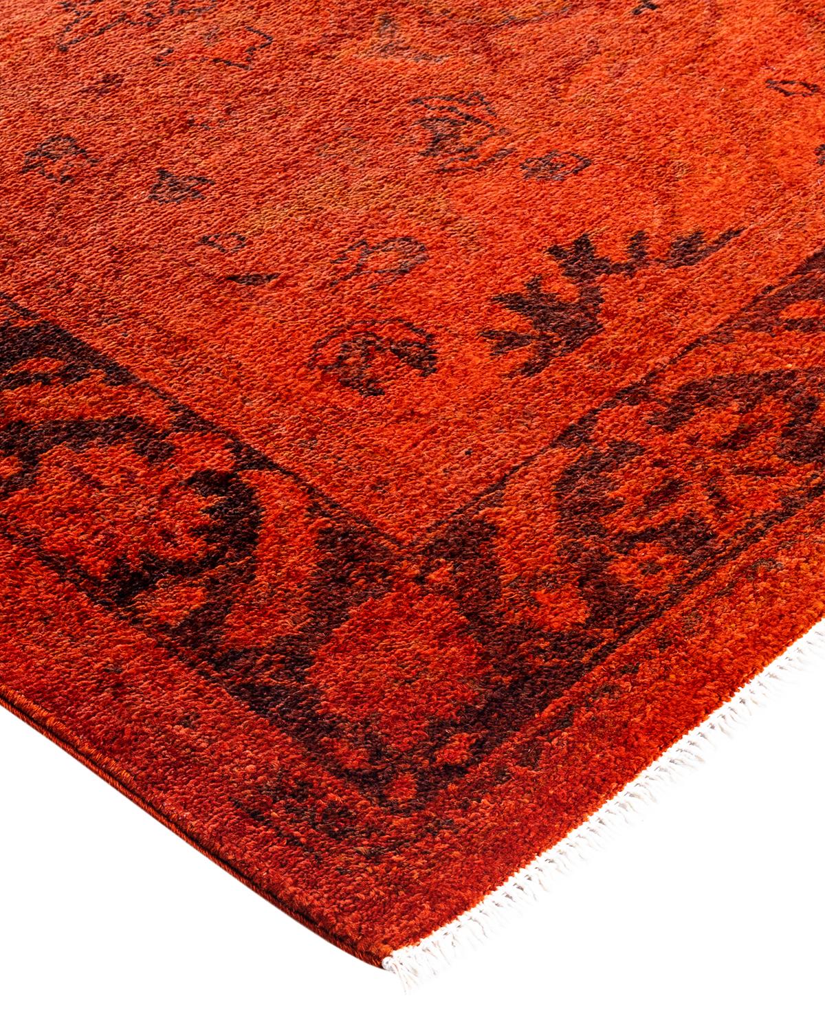 Vibrance rugs epitomize classic with a twist: traditional patterns overdyed in brilliant color. Each hand-knotted rug is washed in a 100%-natural botanical dye that reveals hidden nuances in the designs. These are rugs that transcend trends, and