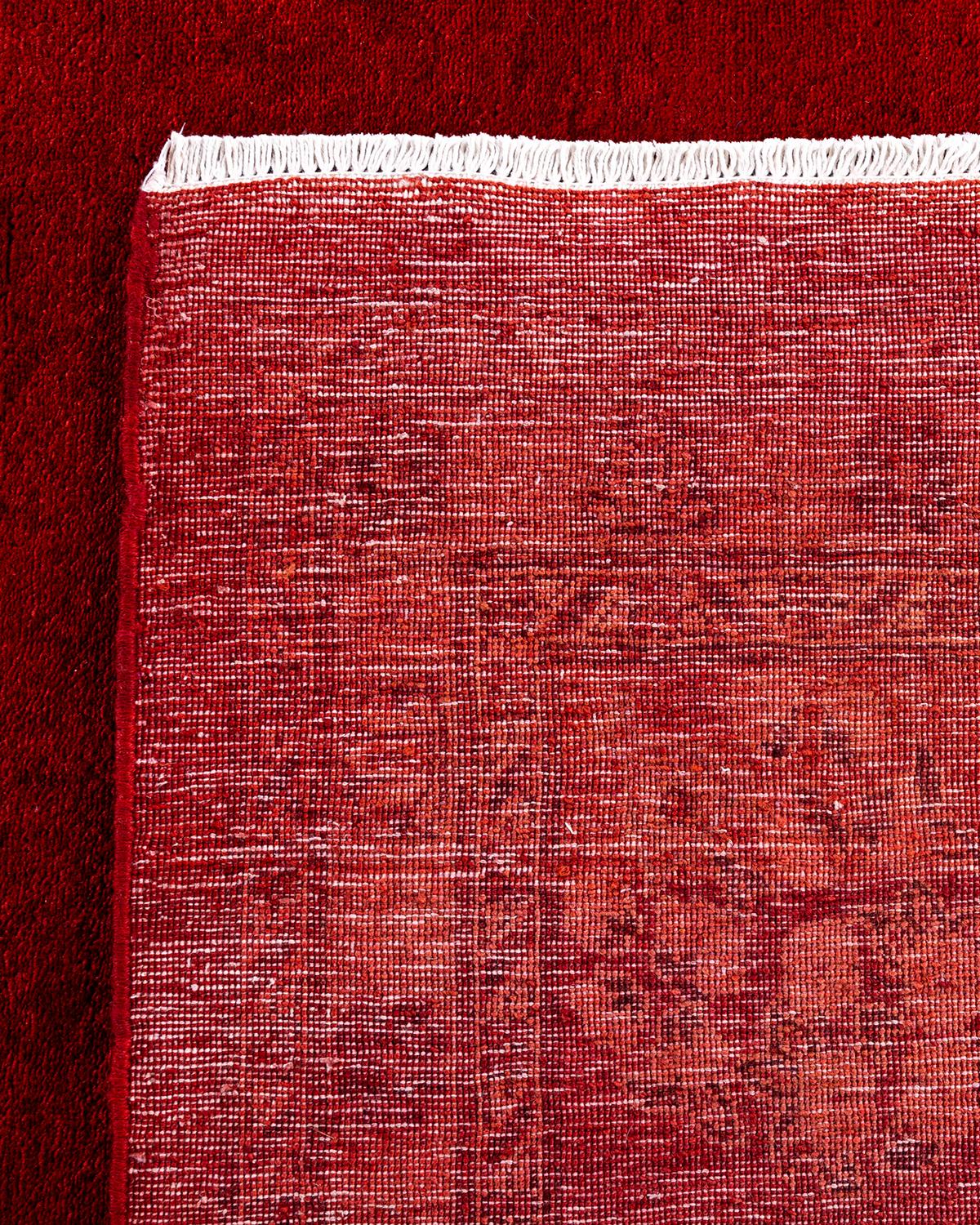Alfombra anaranjada contemporánea de lana anudada a mano Vibrance Siglo XXI y contemporáneo en venta