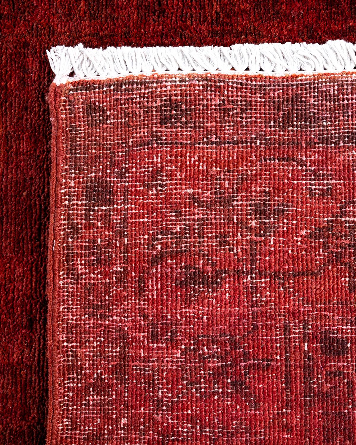 Traves de Mesa Contemporáneo Vibrance de Lana Anudada a Mano Rojo Siglo XXI y contemporáneo en venta