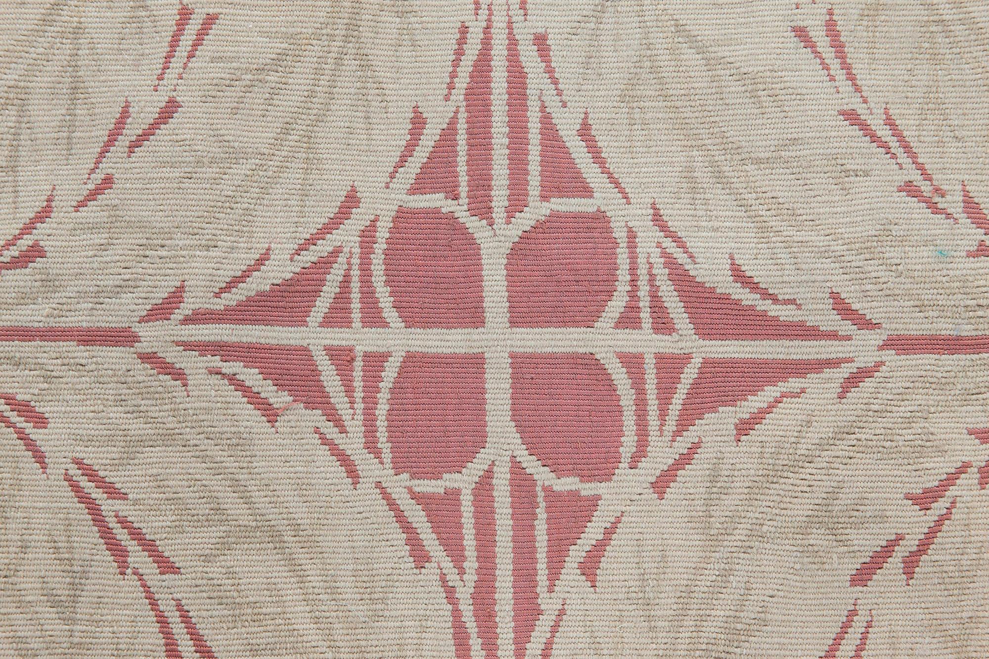 Zeitgenössischer Flachgewebe-Teppich im Wiener Design von Doris Leslie Blau
Größe: 3'10