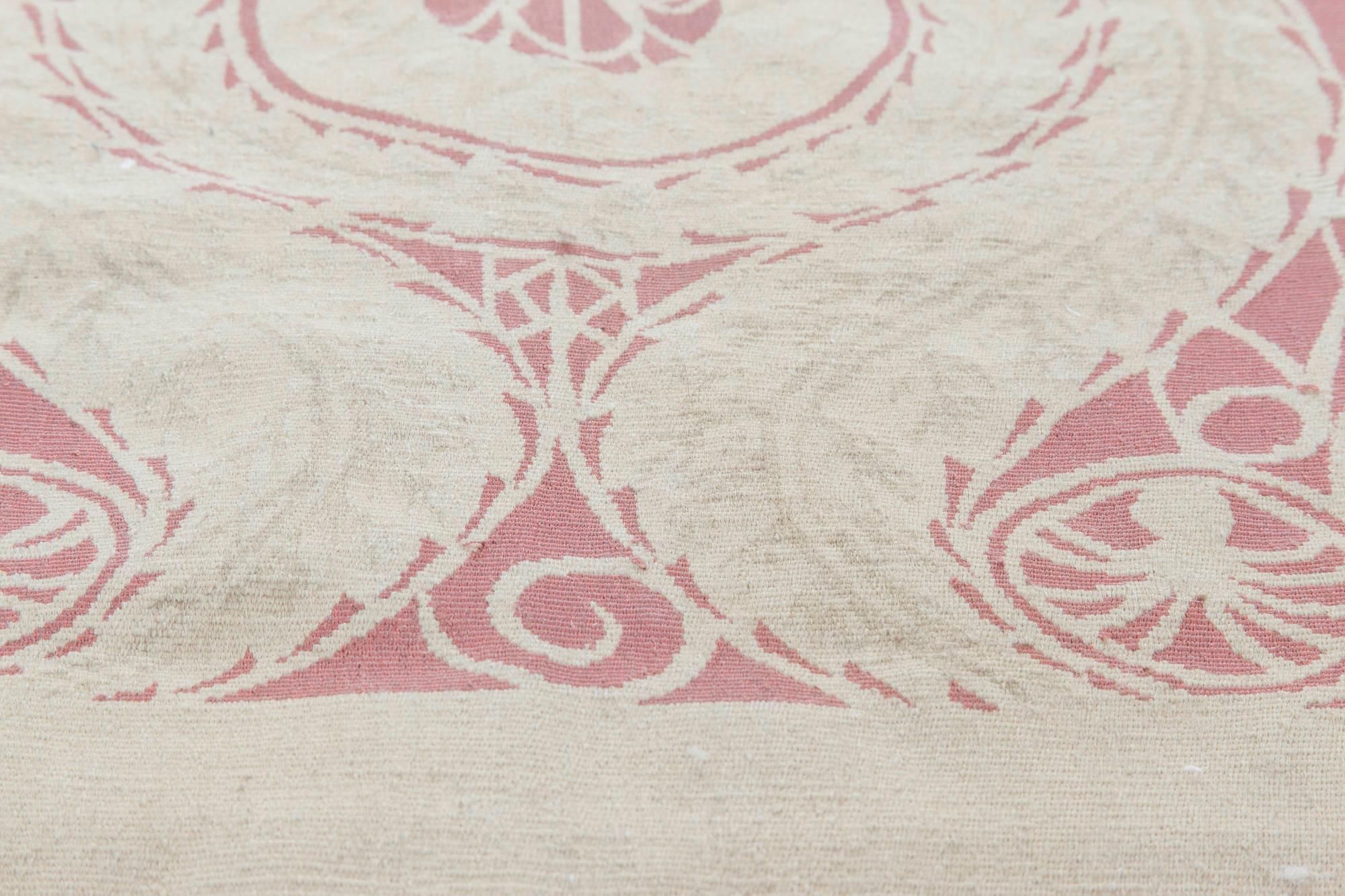 Chinese Contemporary Viennese Design Flat Woven Rug by Doris Leslie Blau For Sale