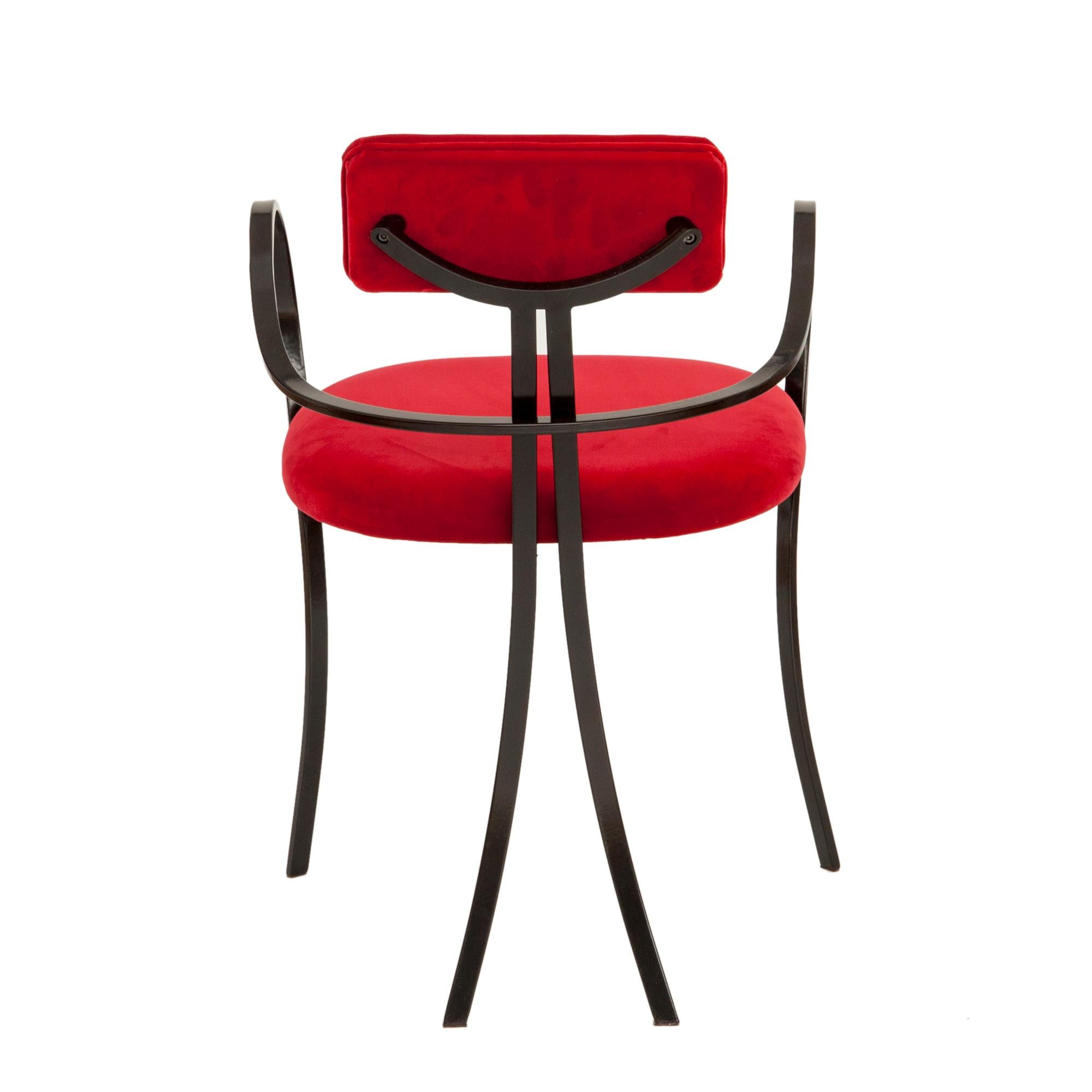 red violet chair
