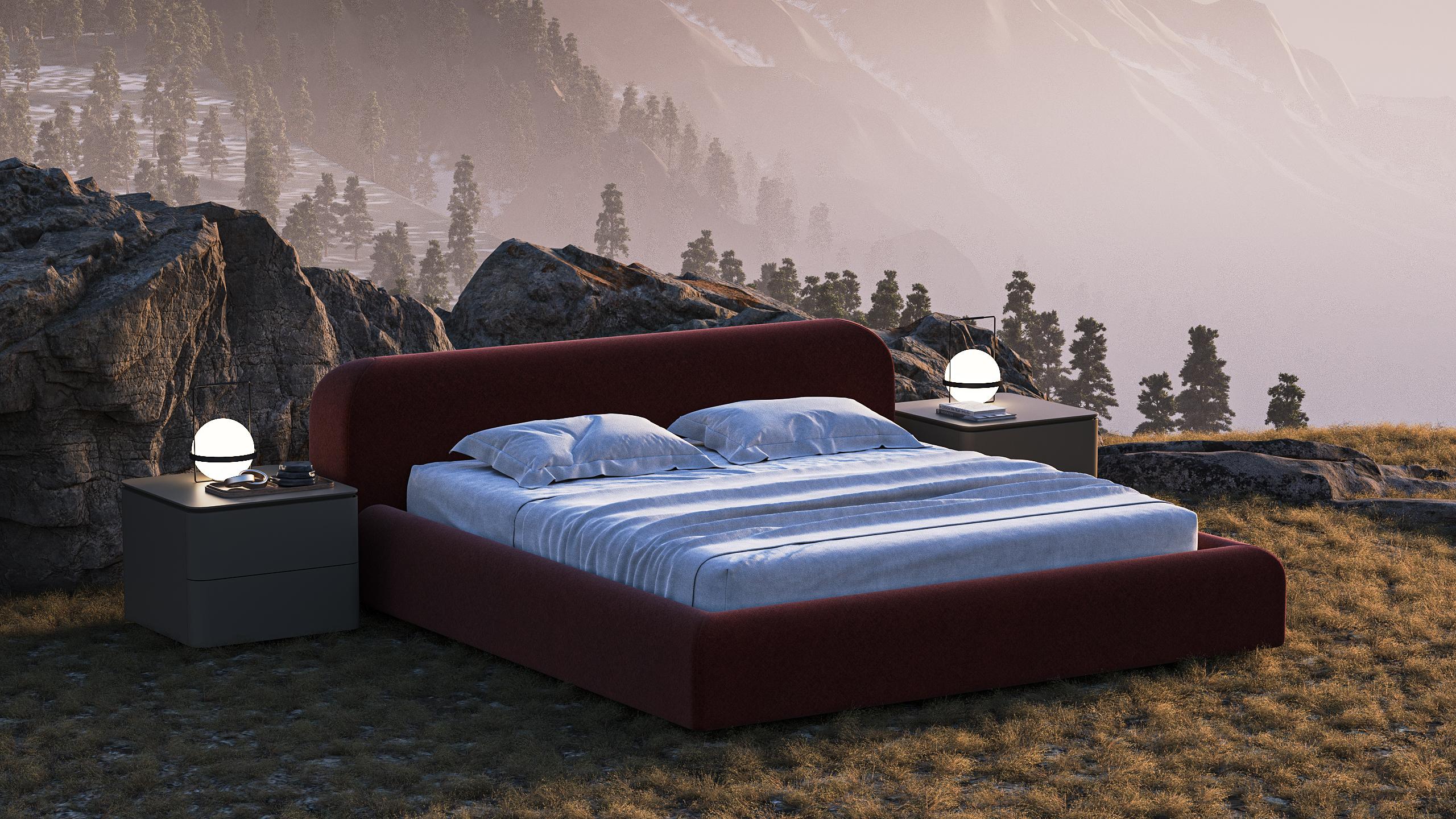 Cama contemporánea 