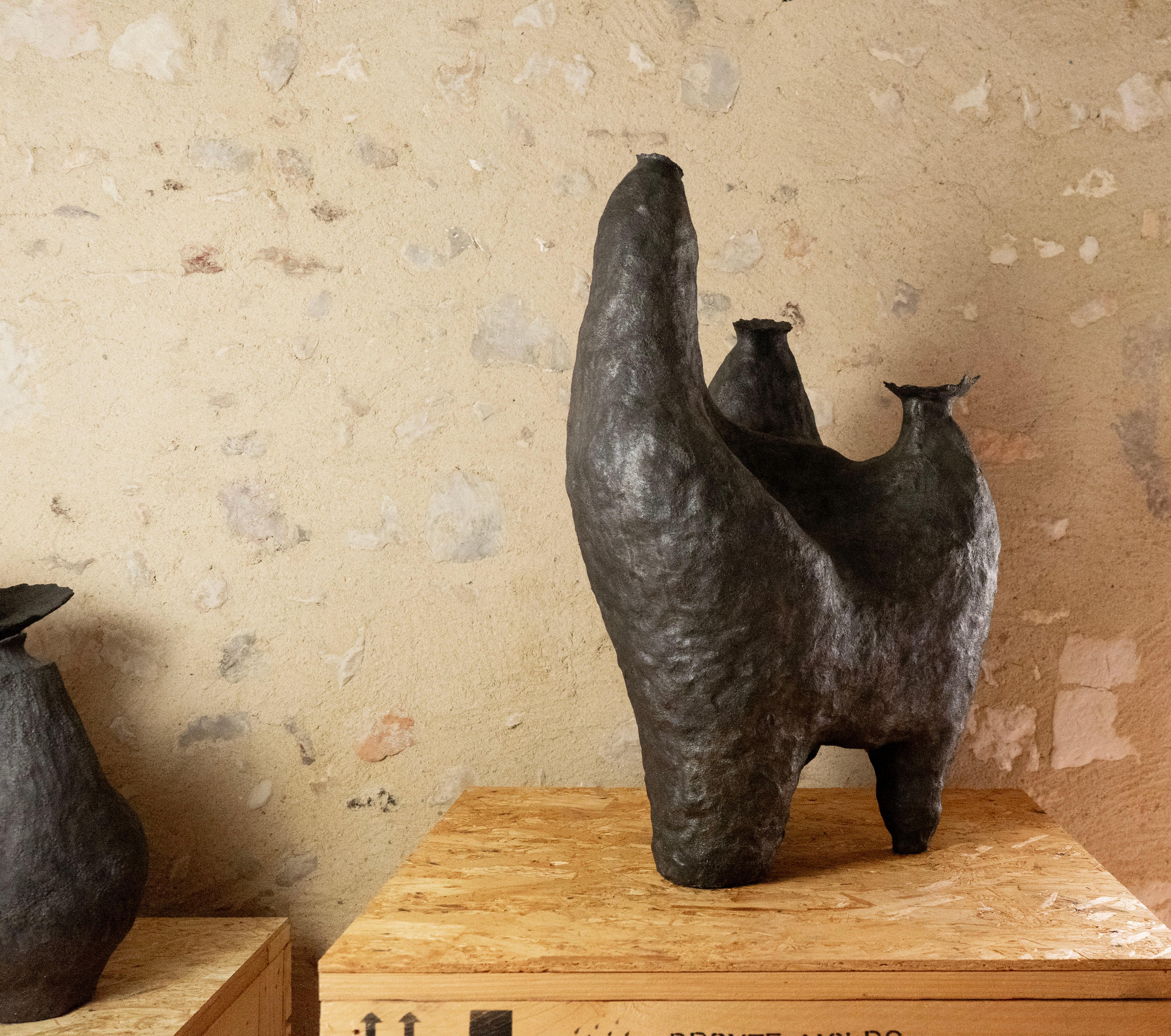 Ceramica Vaso Vocanic Clay V-0717 Contemporary in vendita