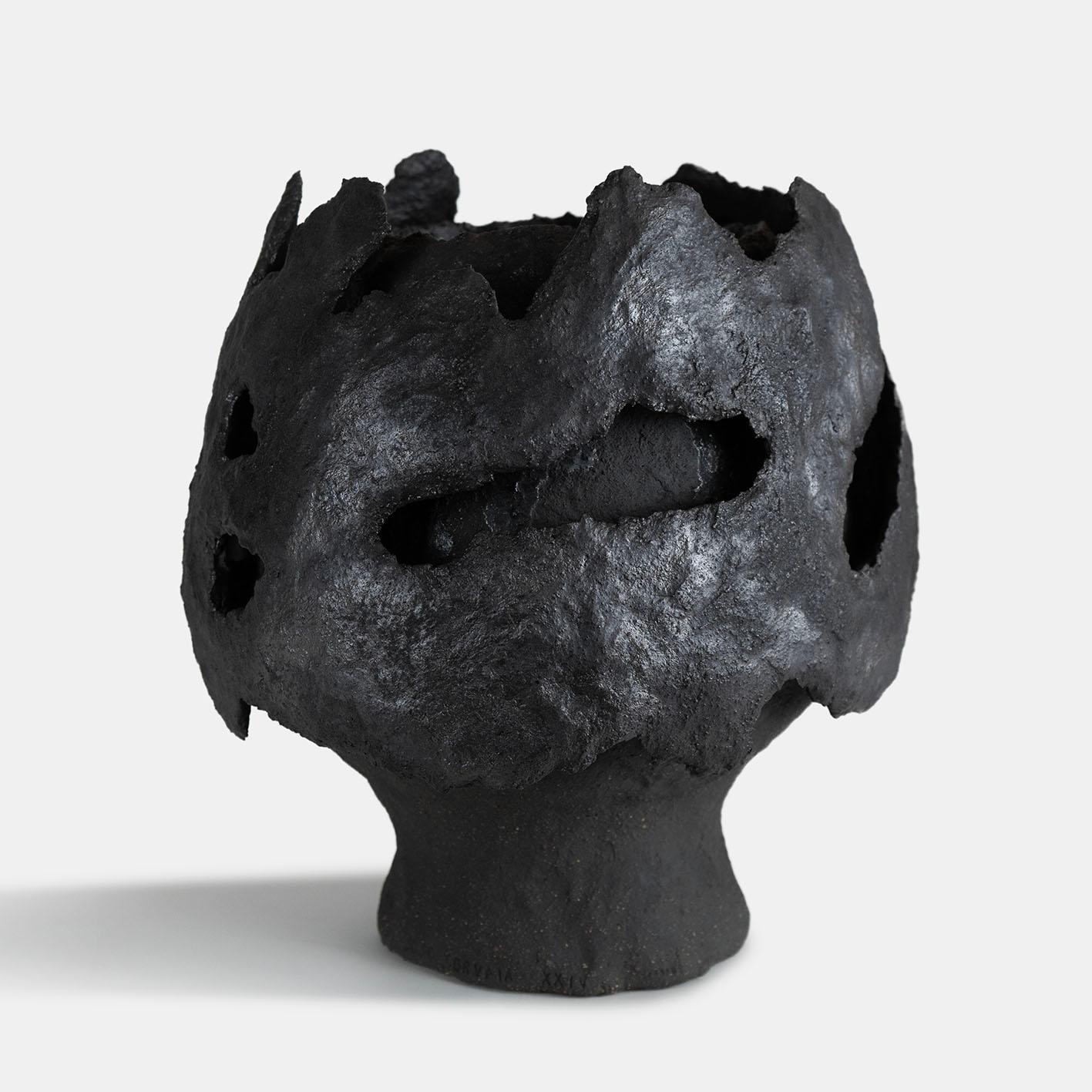 Belgian Contemporary Vocanic Clay V-1349 BOBO Series Vessel For Sale