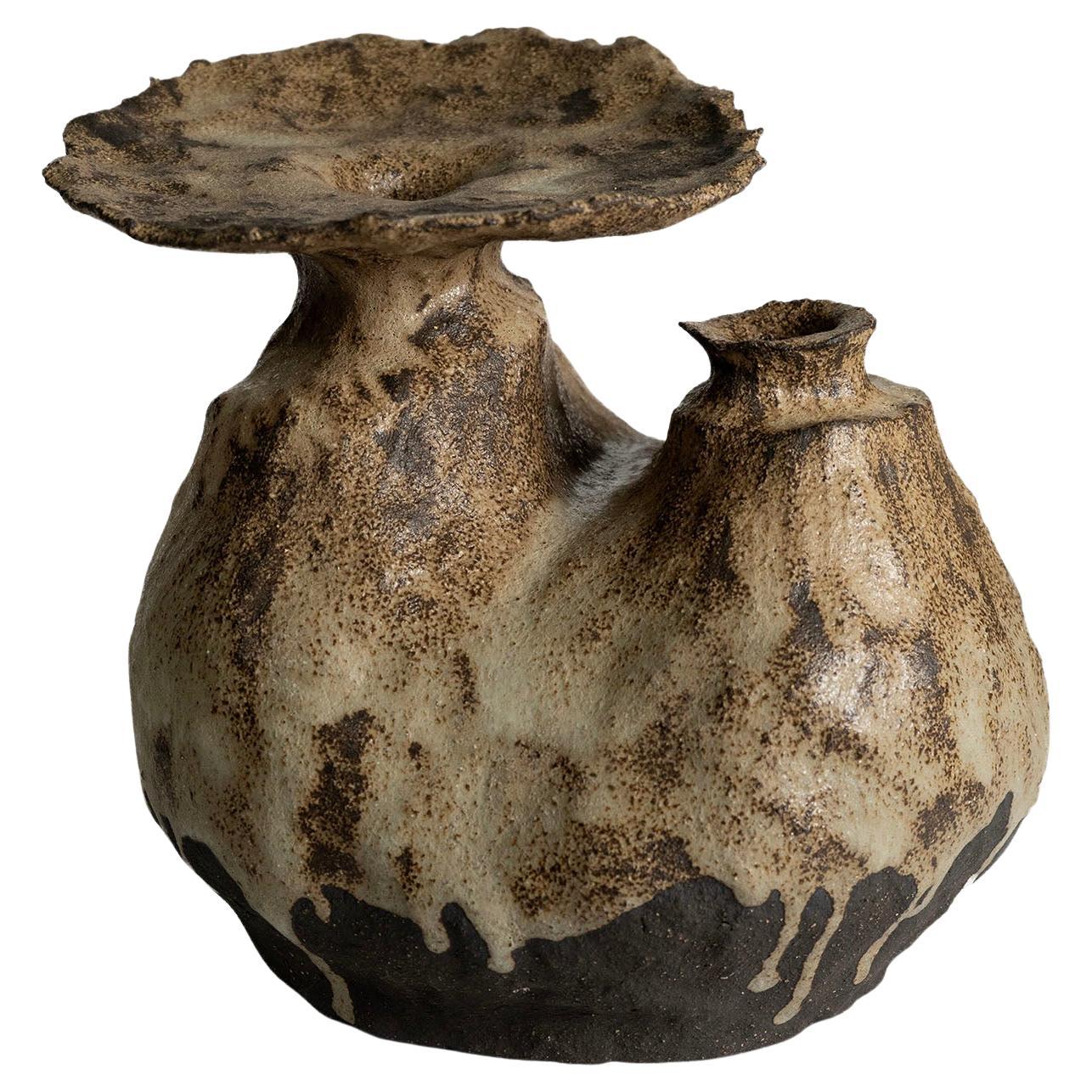 Vaso contemporaneo in argilla Vocanic V-1373 Serie Berbère