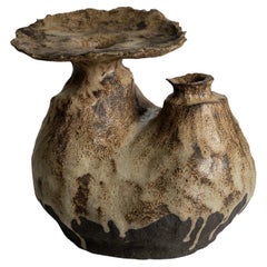 Recipiente contemporáneo de barro cocido V-1373 Serie Berbère