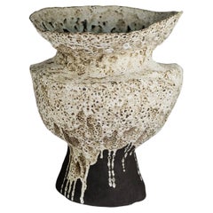 Vase Contemporary Vocanic Clay V-1400 Berbère Series Vessel