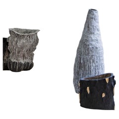 Recipiente contemporáneo de barro cocido V-LUE Serie Berbère