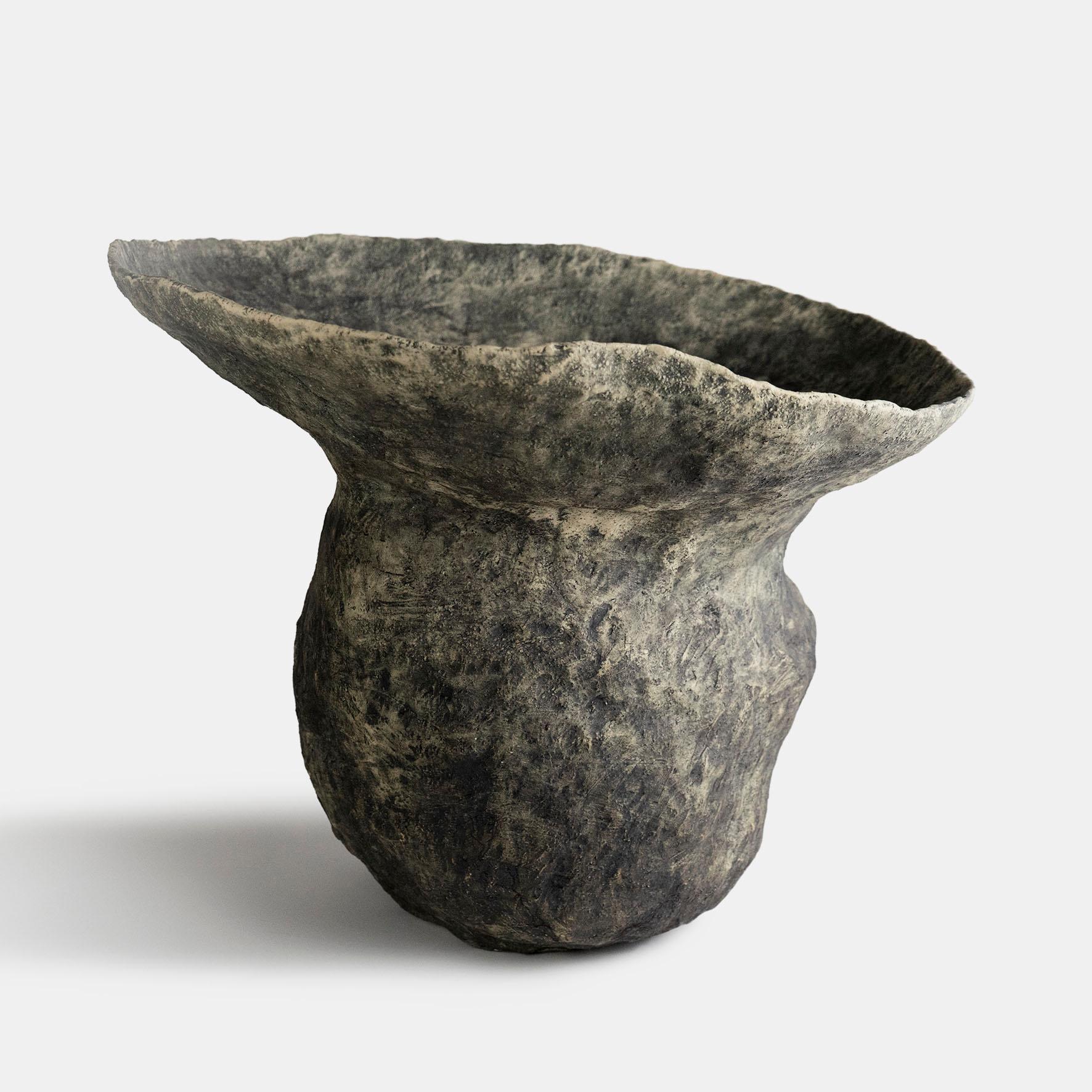 Recipiente contemporáneo de barro cocido W-0920 Serie Berbère en venta 3
