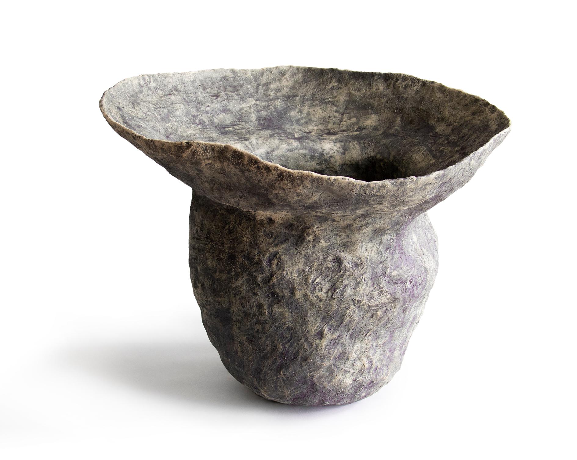 Recipiente contemporáneo de barro cocido W-0920 Serie Berbère Belga en venta