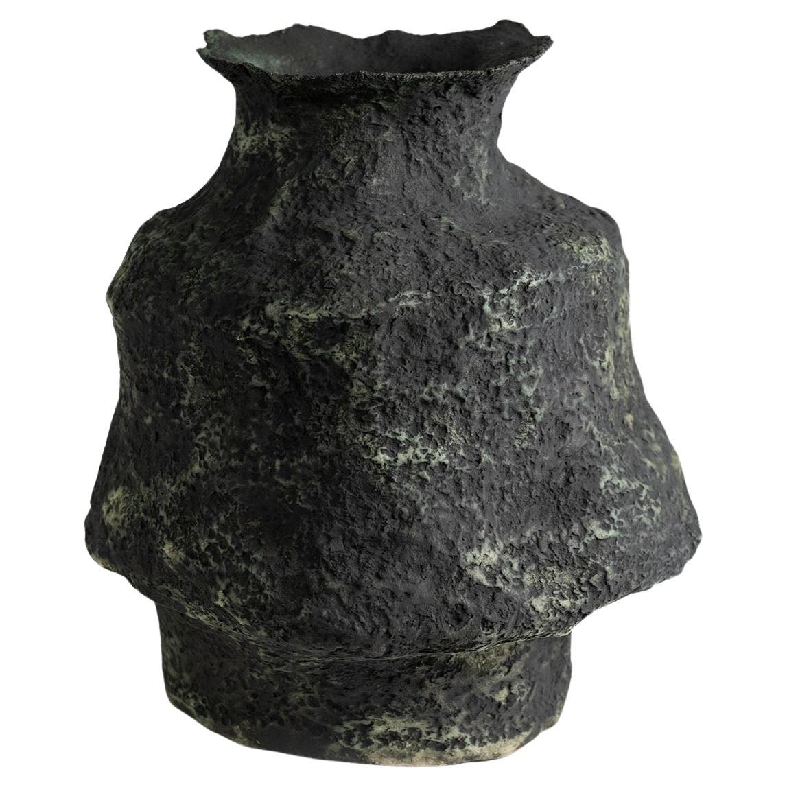 Contemporary Vocanic Clay W-1402 Berbère Serie Gefäß