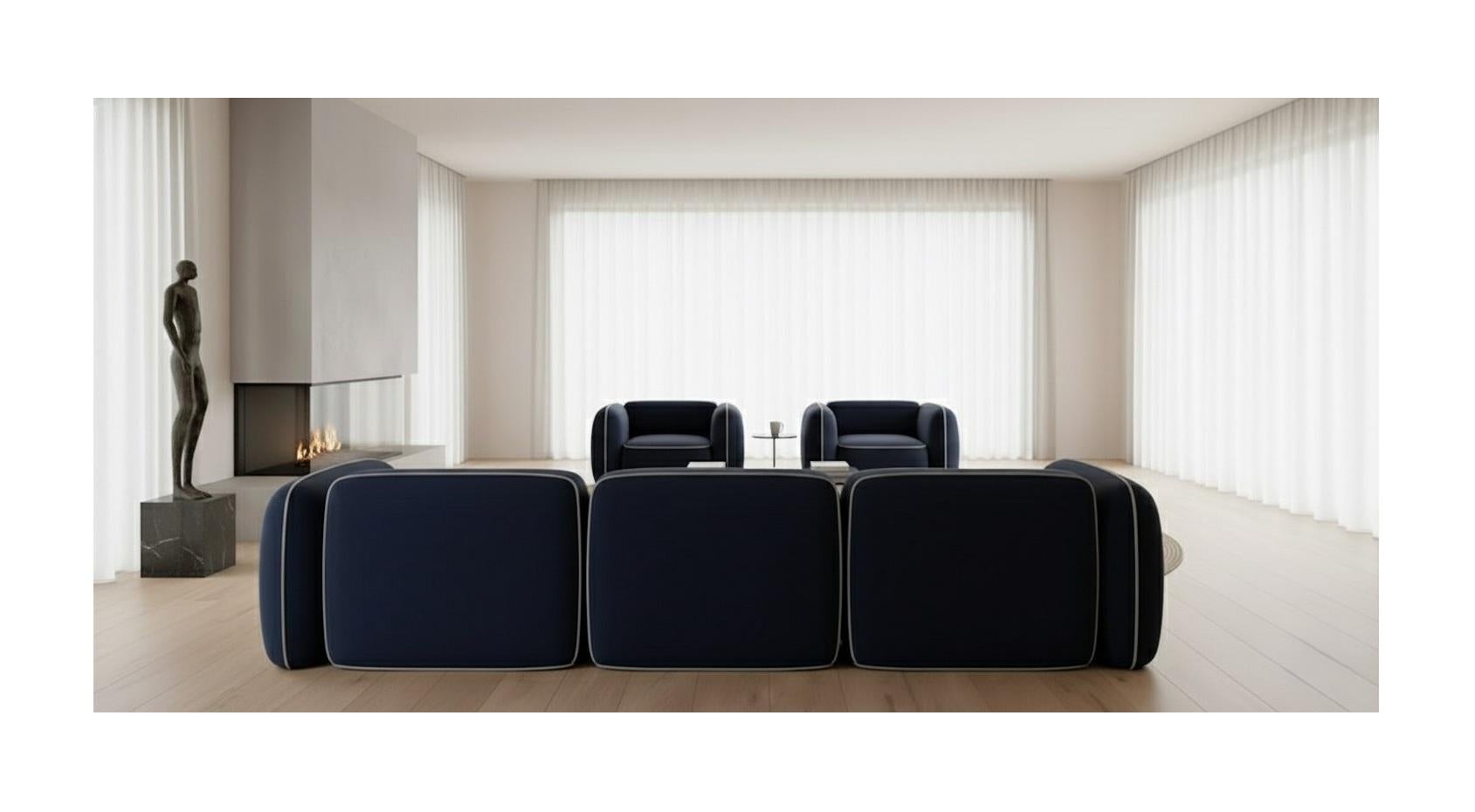 Divano 3 posti voluminoso e contemporaneo dai contorni arrotondati di Carlos Soriano In condizioni Nuovo in vendita a NEW YORK, NY