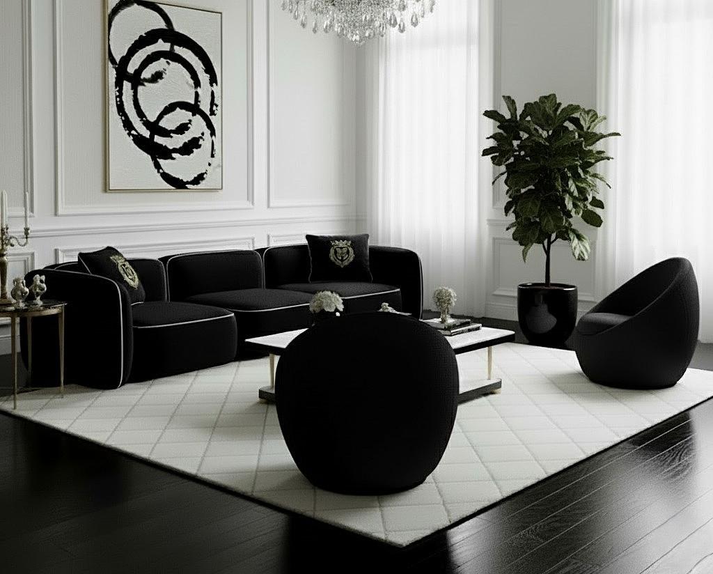 Divano 3 posti voluminoso e contemporaneo dai contorni arrotondati di Carlos Soriano in vendita 1