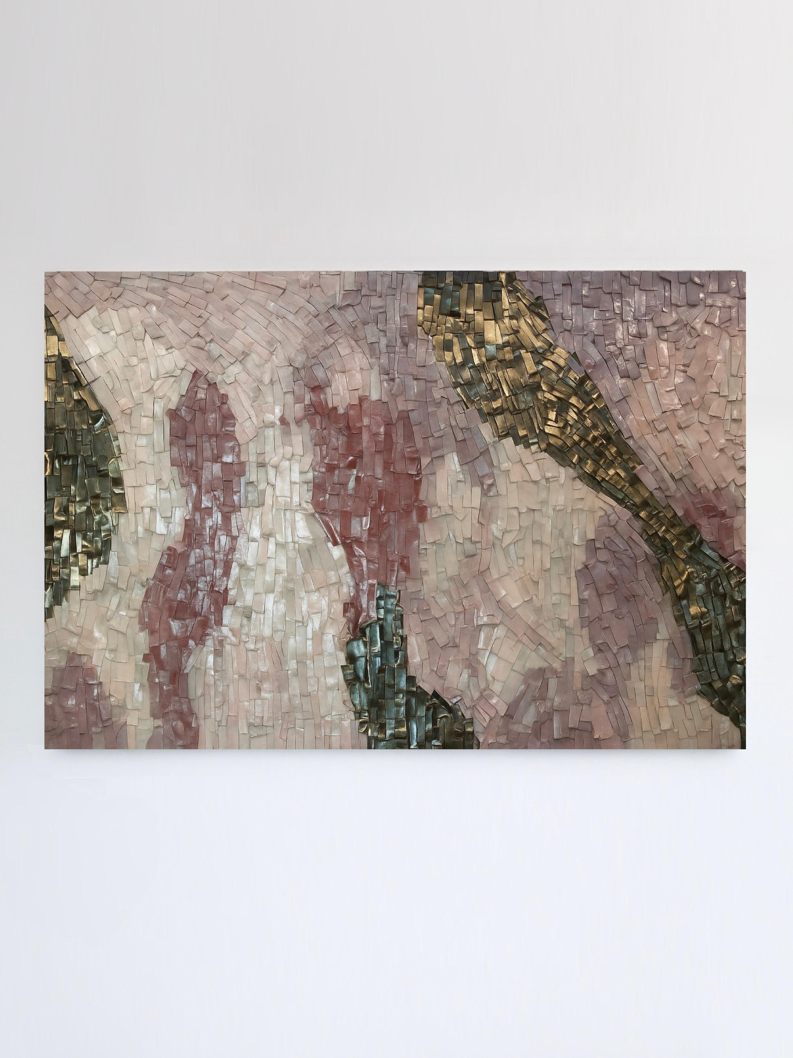 'Rosé Temporale' wall-panel by Clara Graziolino
Material: Glazed ceramics mounted on wood
Dimensions: H 217 x 306 x 7 cm
Year: 2023

This piece is available on a commission basis and can be fully tailored to meet the customer’s preferences and